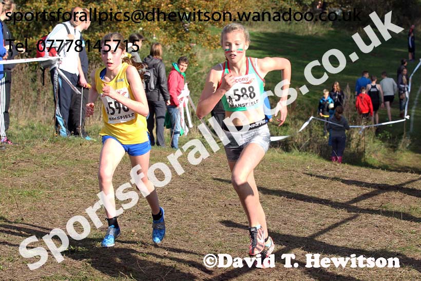 Girls under-13s National Cross Country Relays. Photo: David T. Hewitson/Sports for All Pics